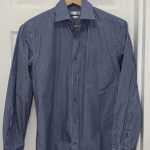 Men's Blue Striped Shirt